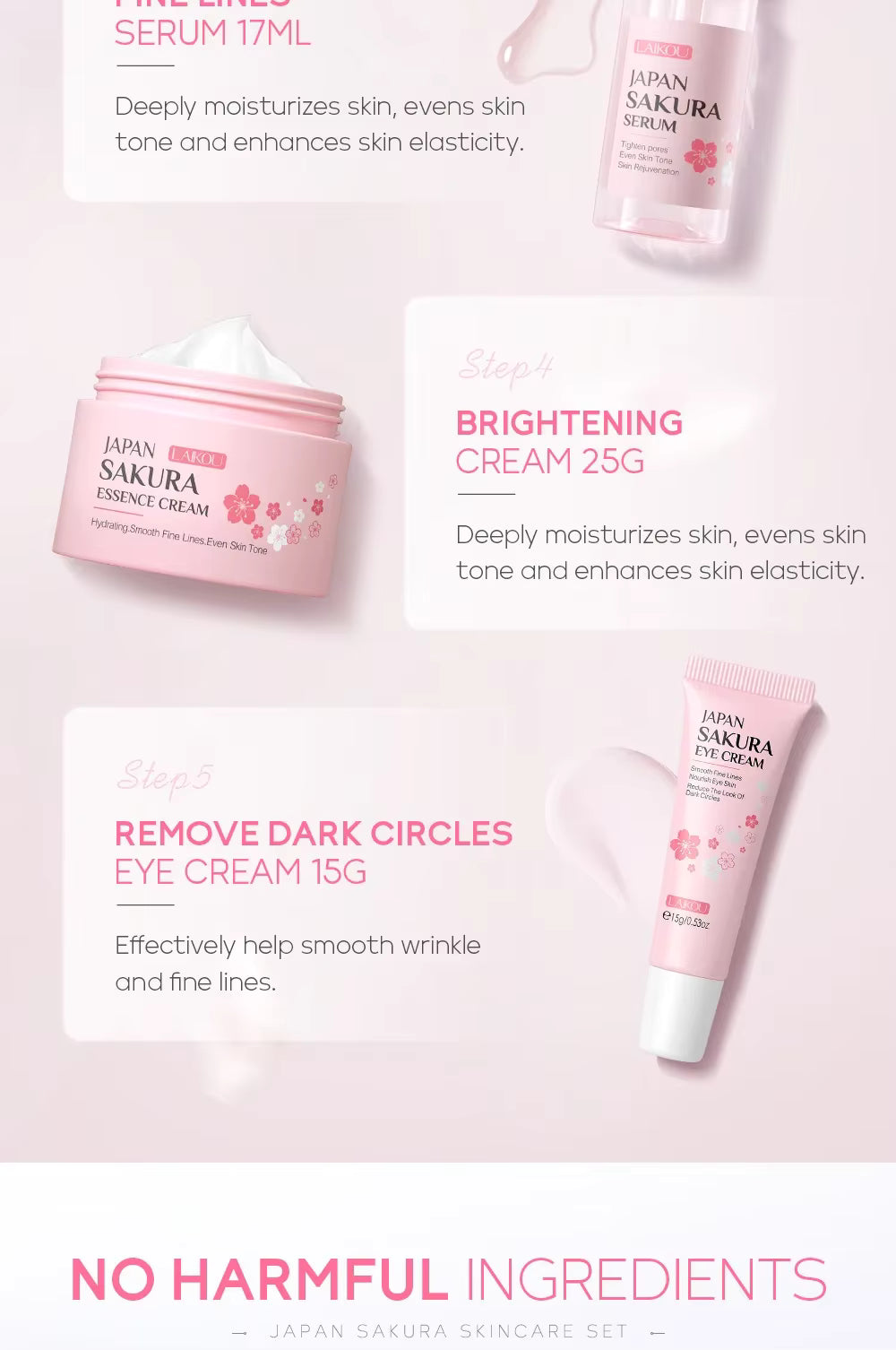 5 Piece Sakura Skincare Set
