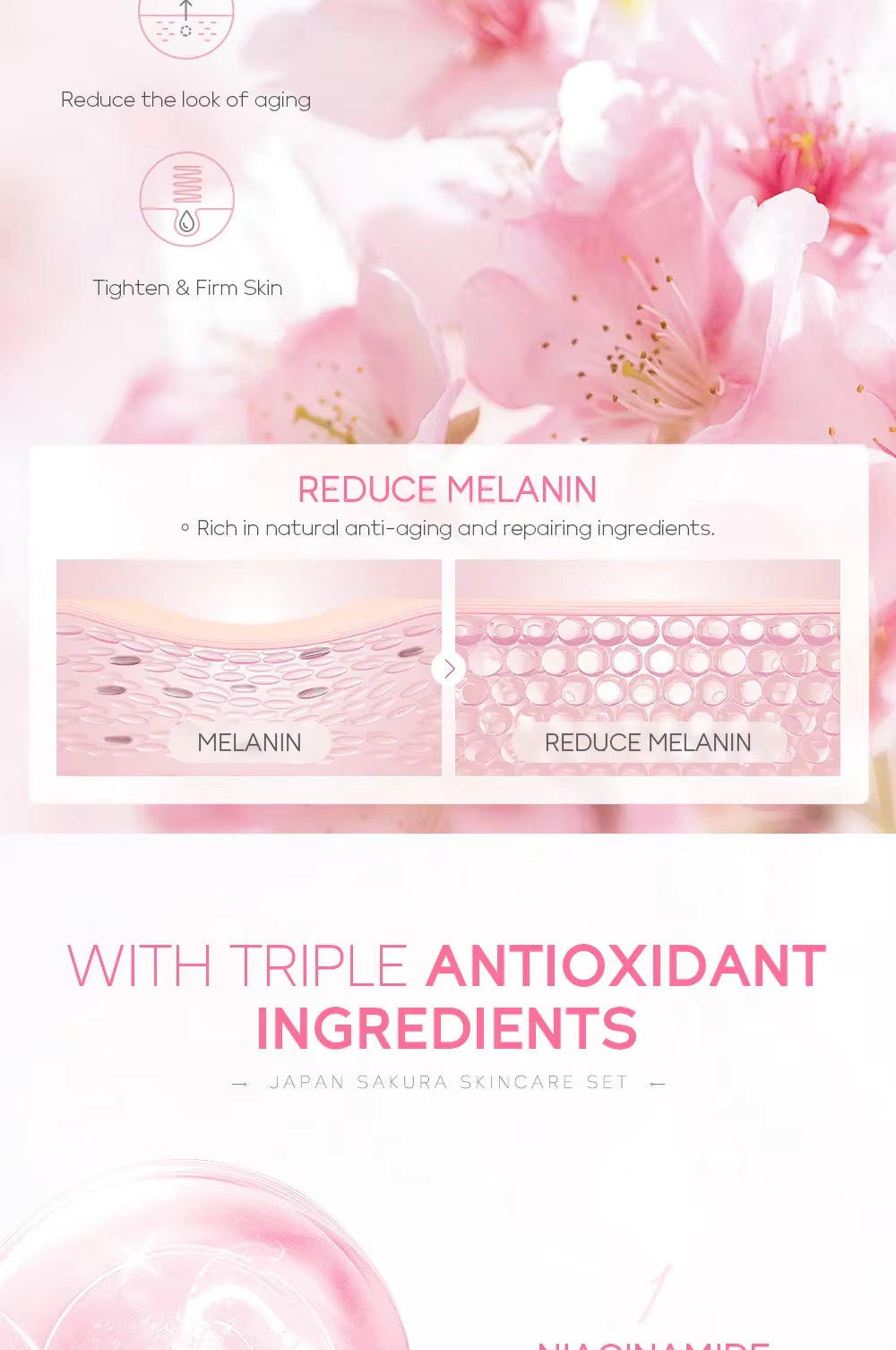 5 Piece Sakura Skincare Set